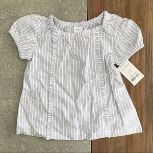 Carter's Blue and White Striped Blouse